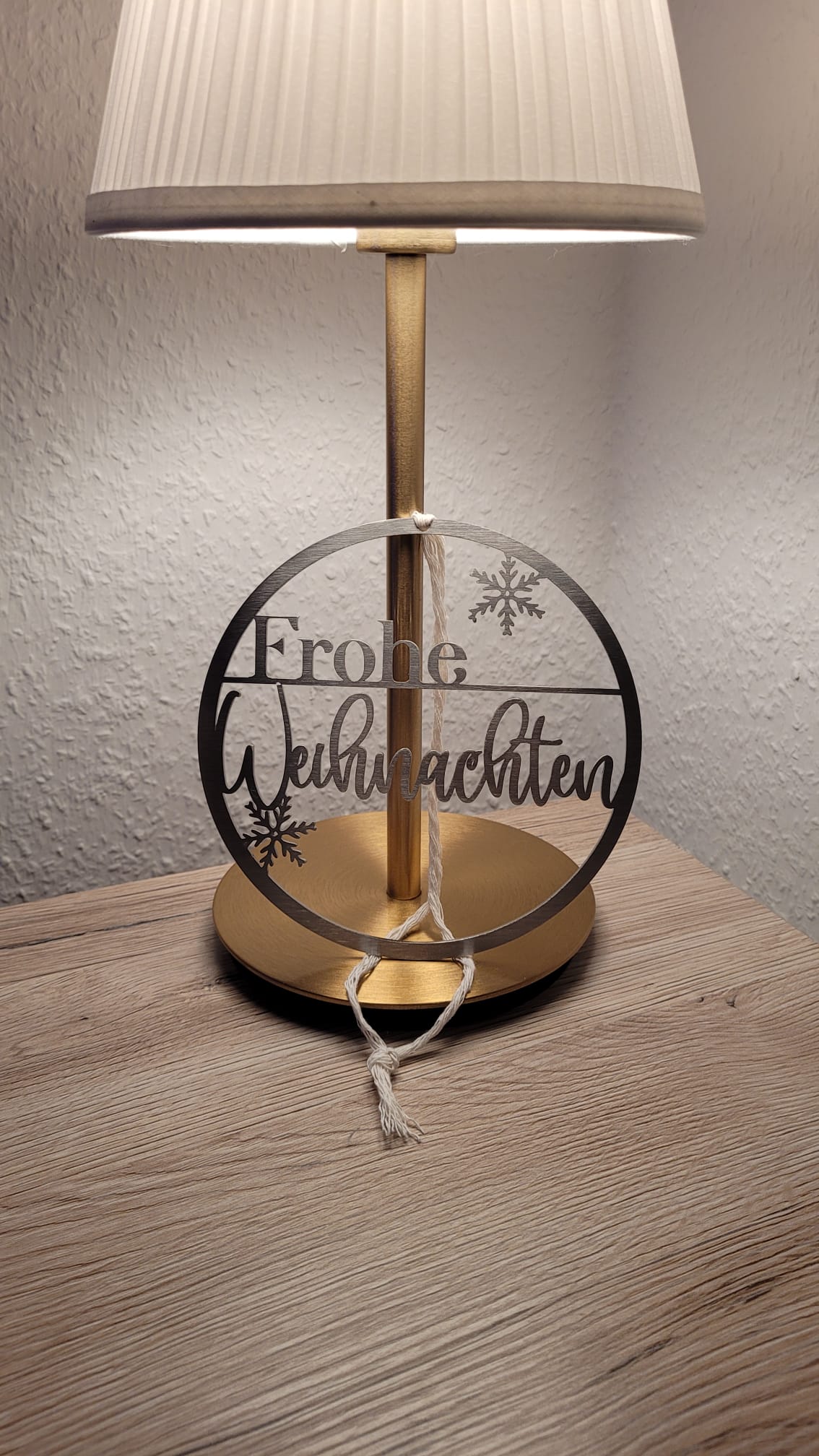 Türschild ''Frohe Weihnachten'' Edelstahl klein