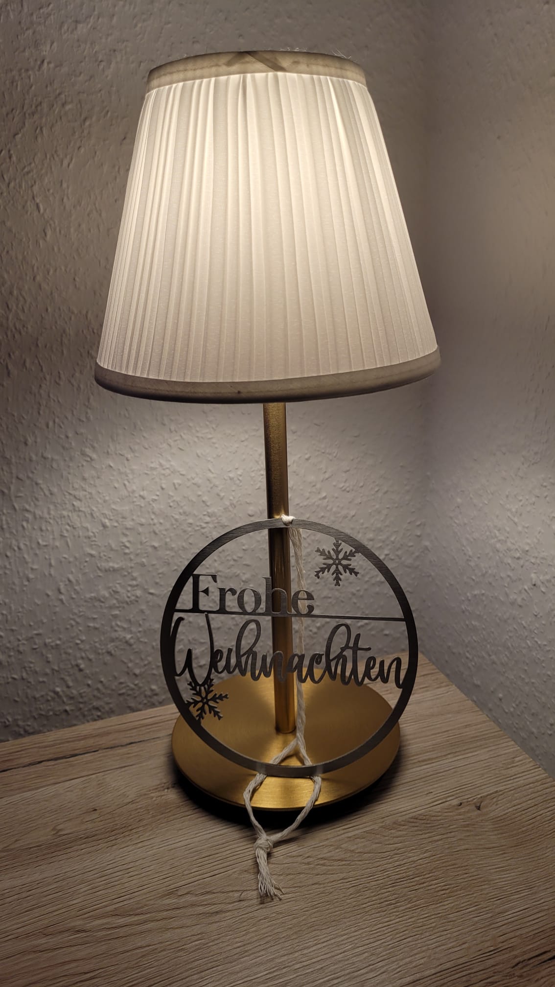 Türschild ''Frohe Weihnachten'' Edelstahl klein