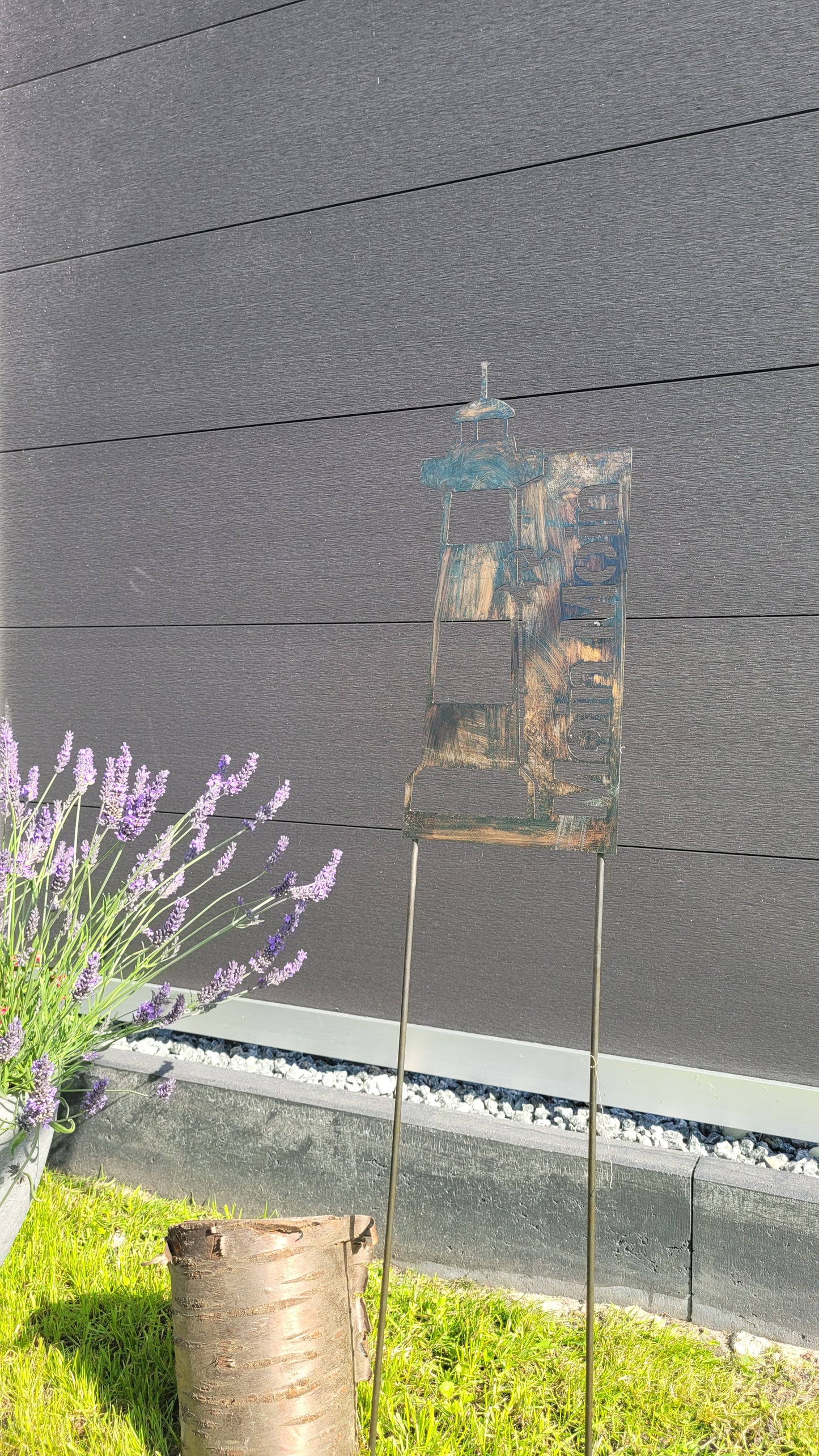 Gartenstecker "MOIN MOIN Leuchtturm"