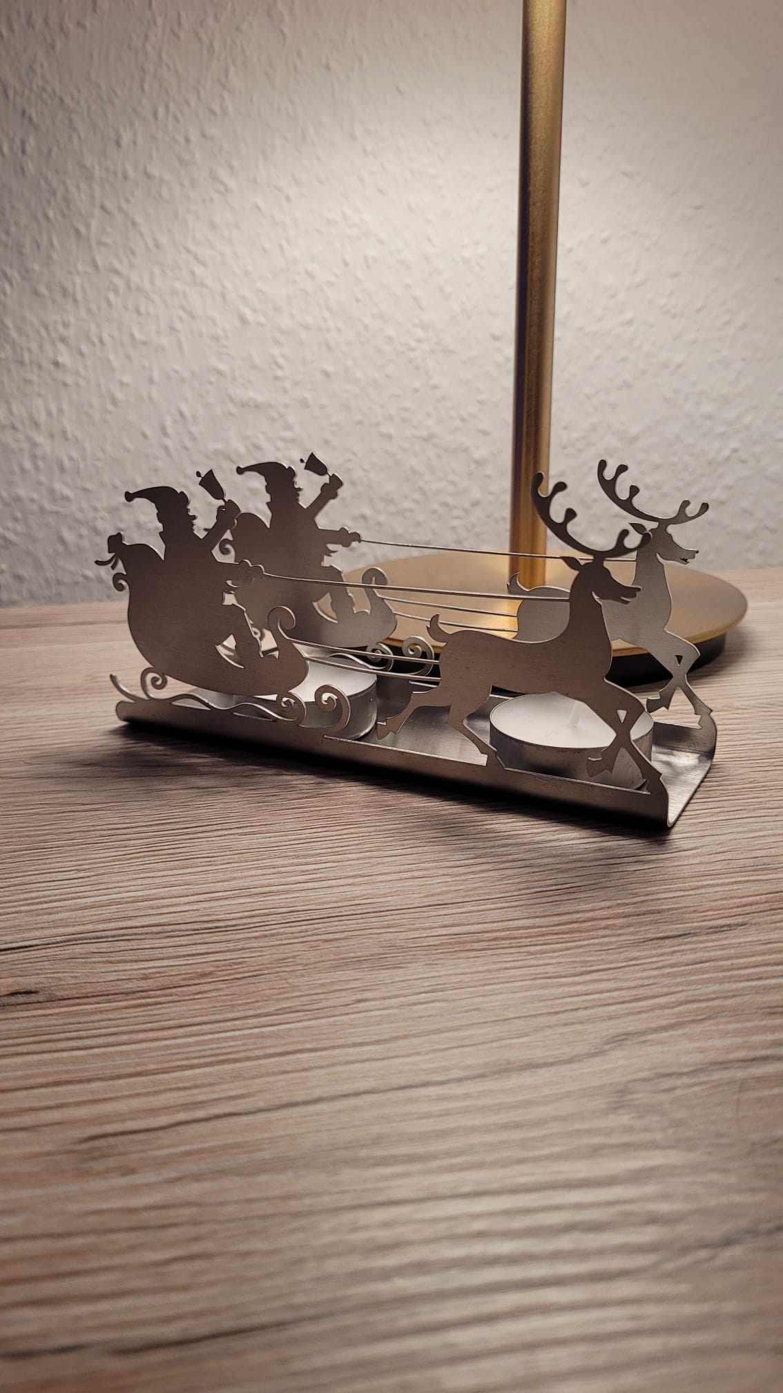 Teelichthalter ''Weihnachtsschlitten''