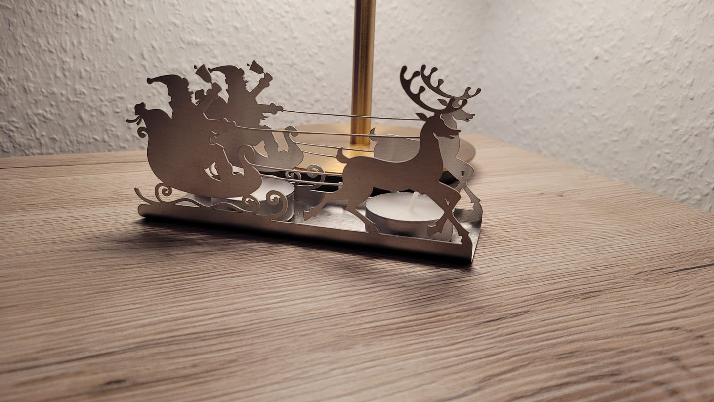Teelichthalter ''Weihnachtsschlitten''
