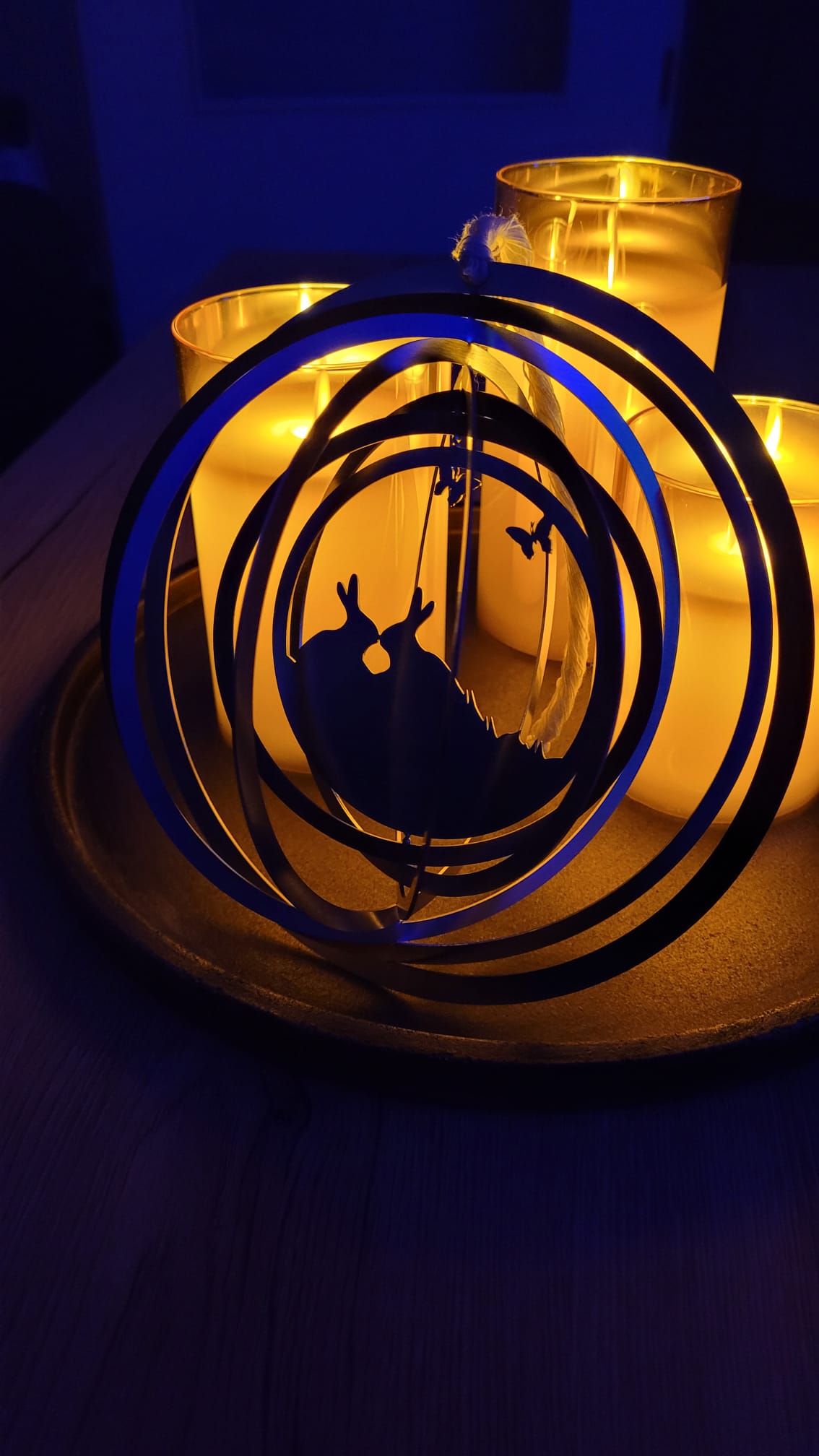 Windspiel "Hase küssend" mittel