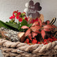 Blumenstecker "Kleeblatt" Edelstahl