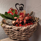 Blumenstecker "Herz mit Pfote" Edelstahl