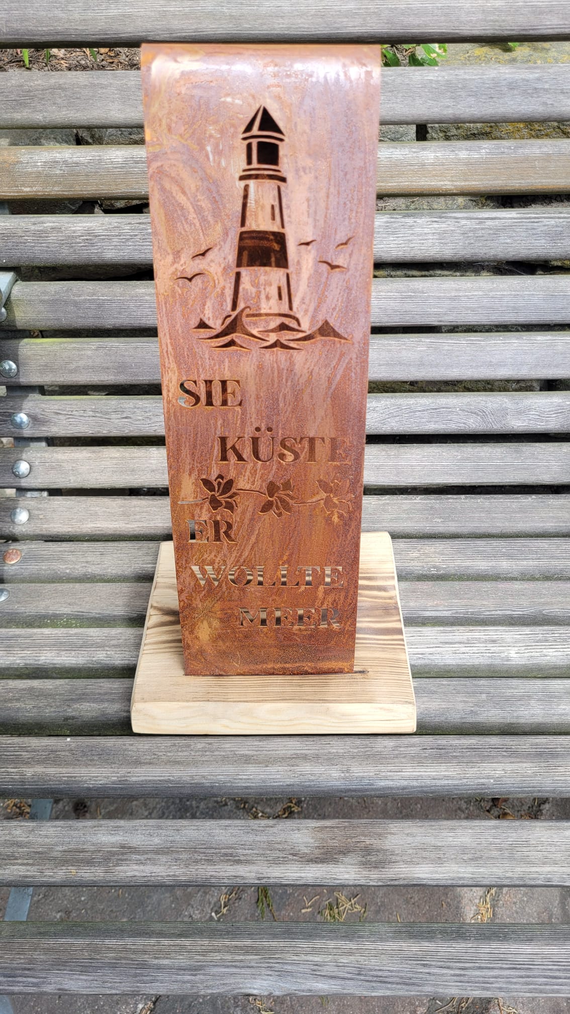 Windschott „Küste & Meer" Stahl