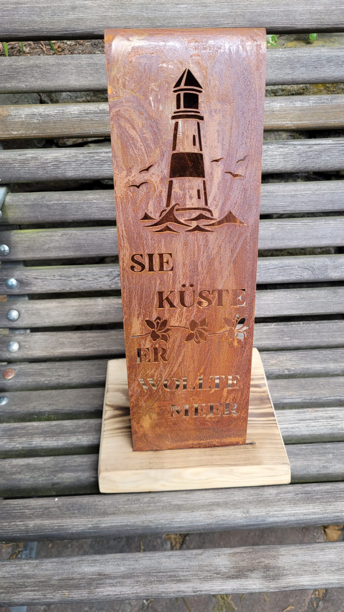 Windschott „Küste & Meer" Stahl